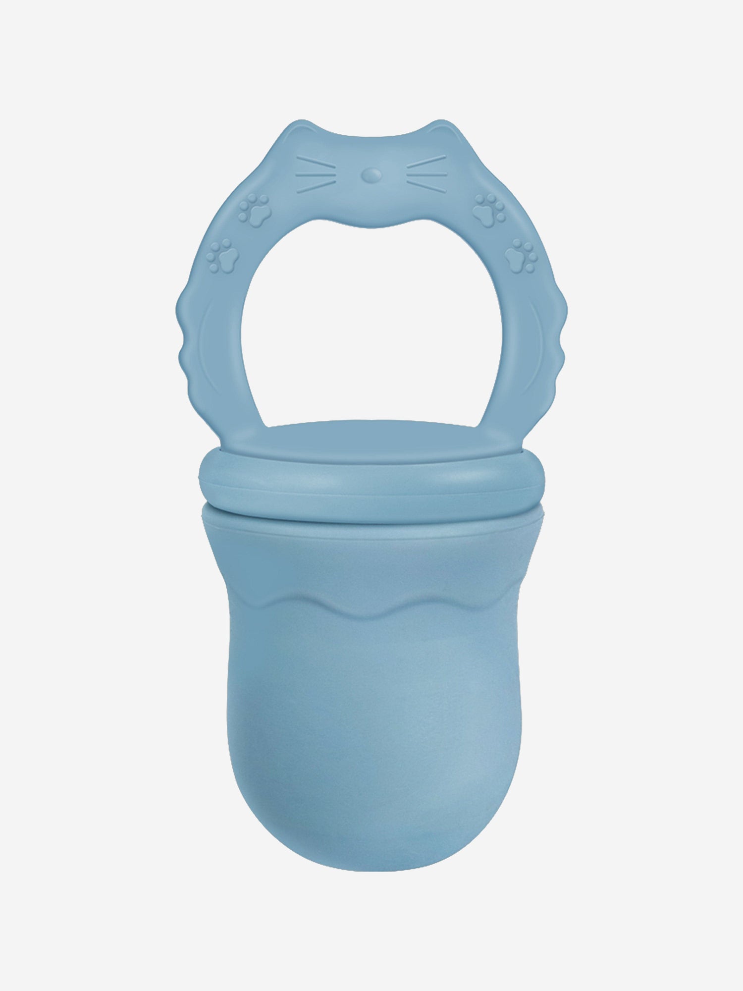 Blue baby fruit feeding pacifier teether in silicone, one size