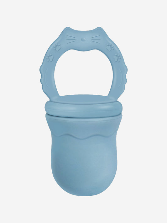 Blue baby fruit feeding pacifier teether in silicone, one size