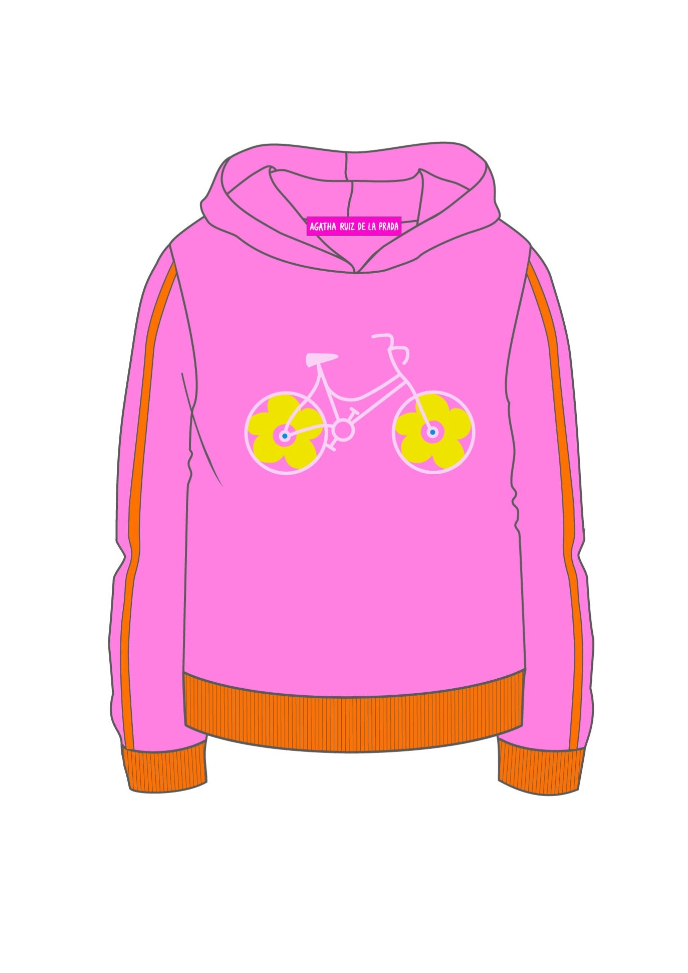 Agatha Ruiz de la Prada Amsterdam Pink Bike Sweatshirt