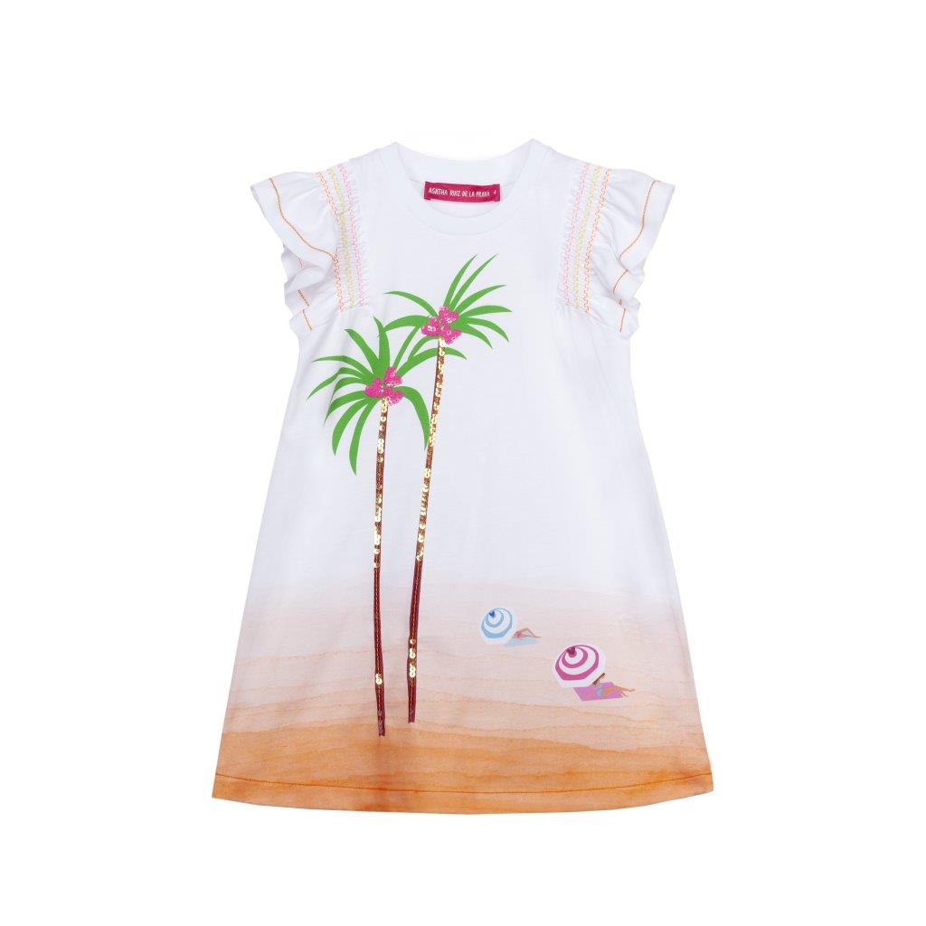 Agatha Ruiz de la Prada Palm Island Dress – Girls Designer Cotton Sundress *Preorder