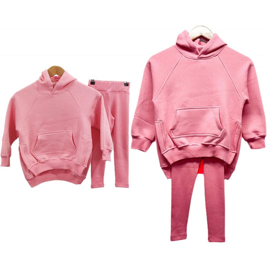 Girls Pink Hoodie & Leggings