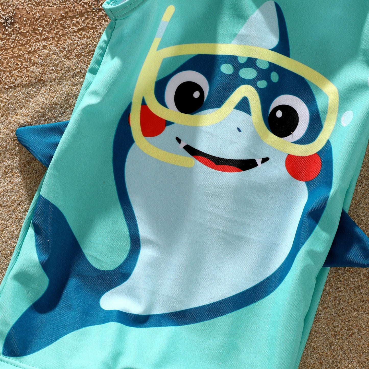 Boys Aqua Shark Swim Suit