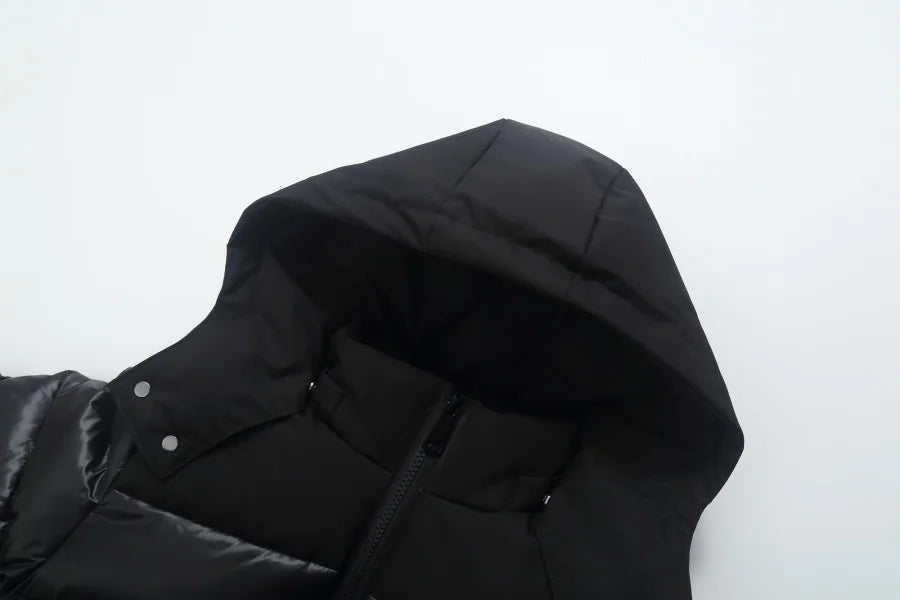 Boys Black Hooded Puffer Jacket *Online Product