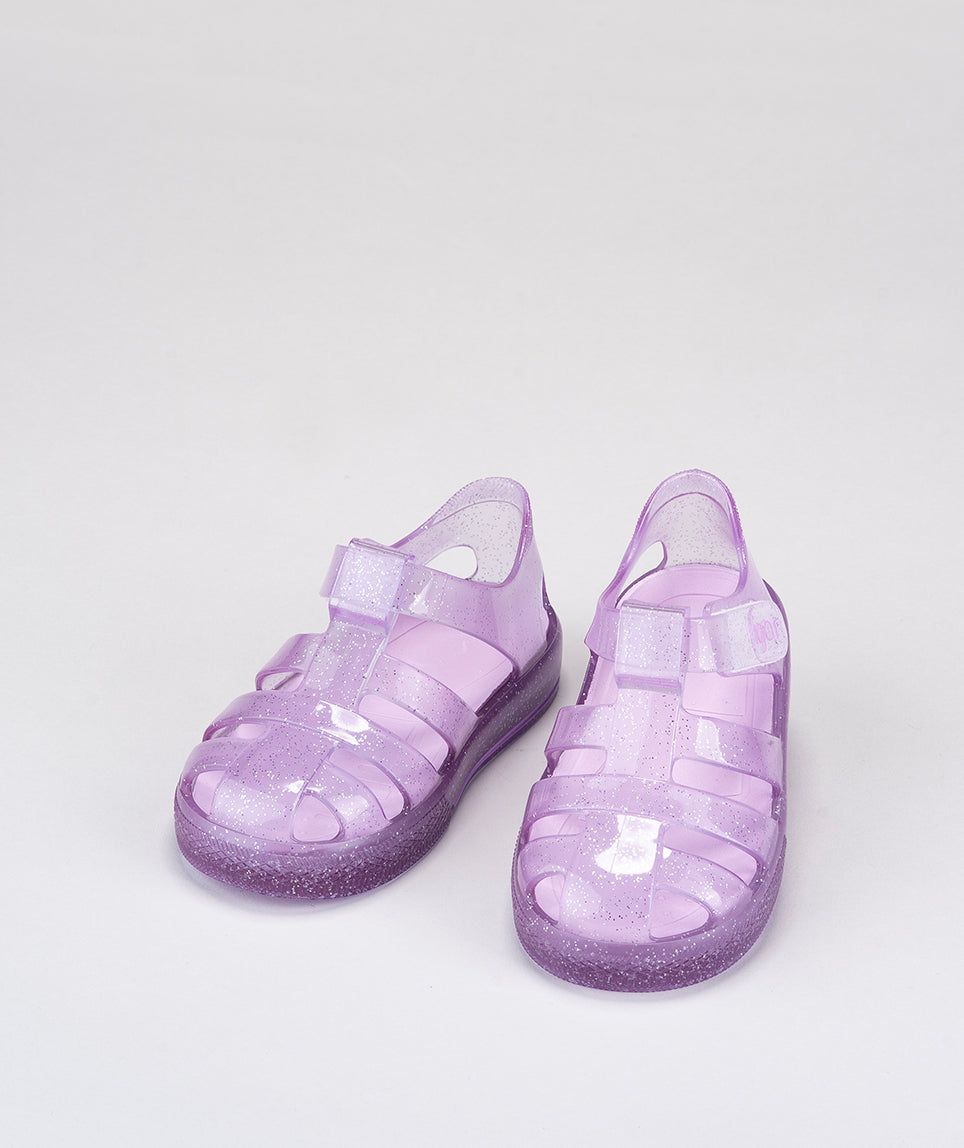 Igor Star Glitter Transparent Lilac Jellie Shoe
