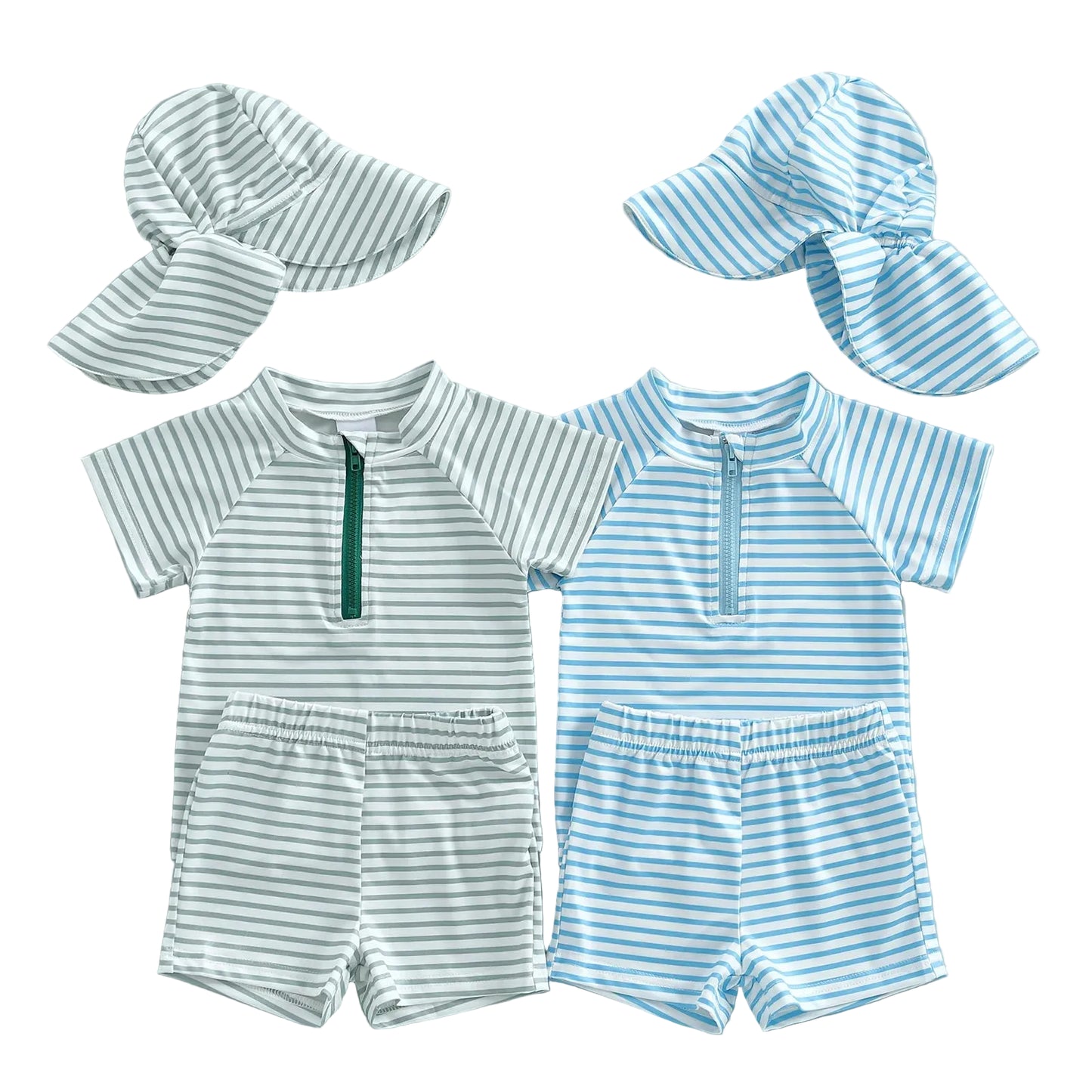 Boys 2-Piece Swim Set Blue – Toddler & Baby Swimwear (3 Months–4 Years) *Preorder