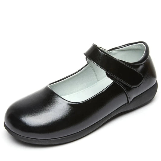 Girls Black Patent Leather Beatrice School Shoe