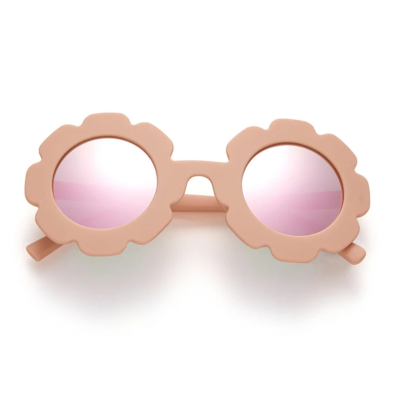 Pastel Daisy Flower Round Sunglasses – Choice of Colors