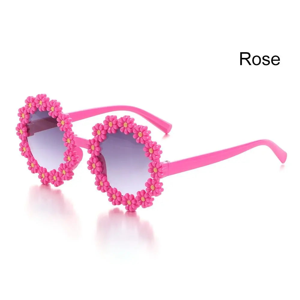 Daisy Flower Round Sunglasses – Choice of Colors