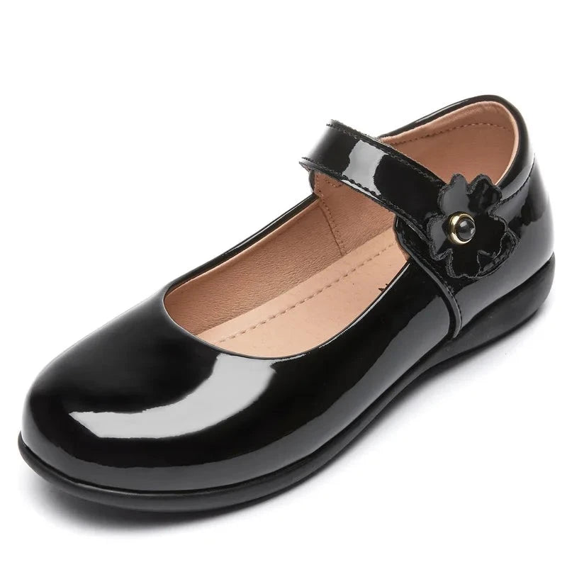 Girls Black Patent Leather Millie School Shoe