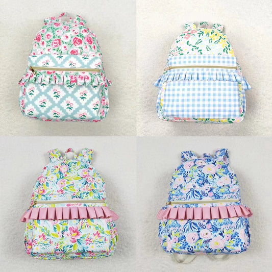 Pretty children’s canvas rucksack with multiple pattern choices, zip side pocket and internal compartments. Perfect for everyday use, school and holidays.