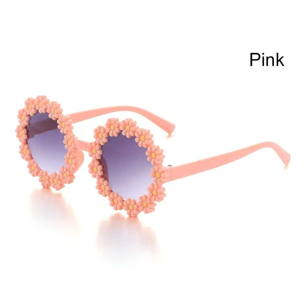 Daisy Flower Round Sunglasses – Choice of Colors