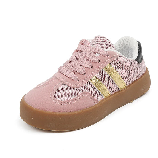 Girls Pink Flat Trainers