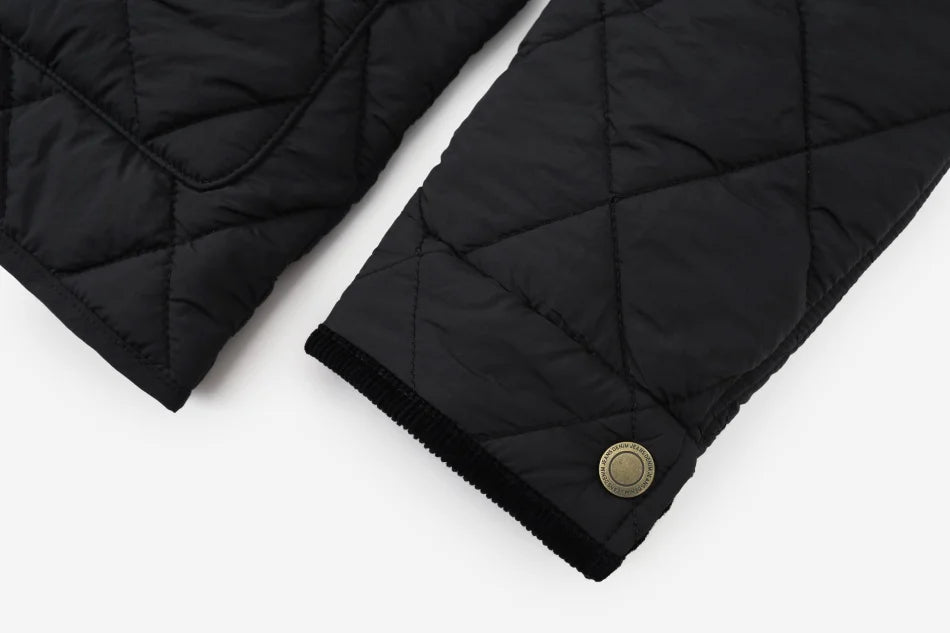Boys Black Diamond Quilted Hooded Jacket *Online Product