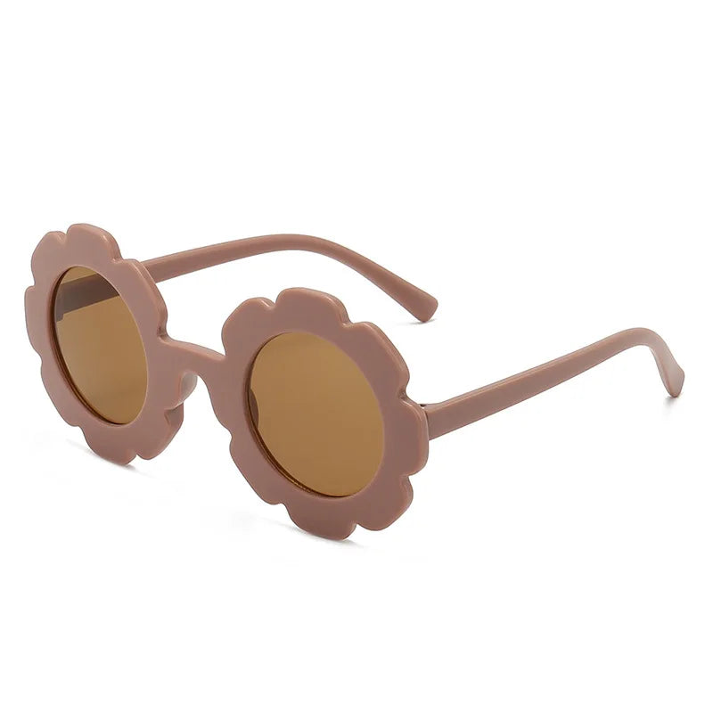 Pastel Daisy Flower Round Sunglasses – Choice of Colors