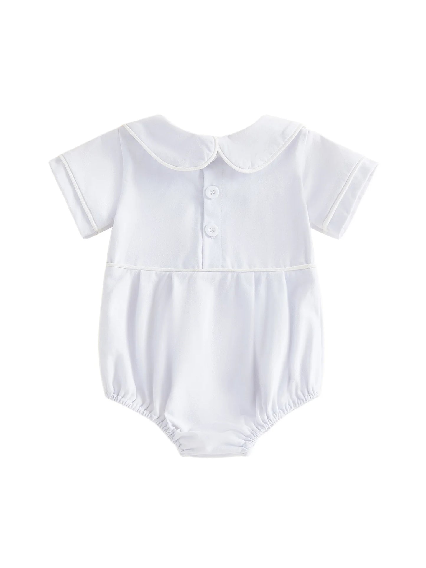 Baby Boys Classic Peter Pan Collar Romper *Online Product