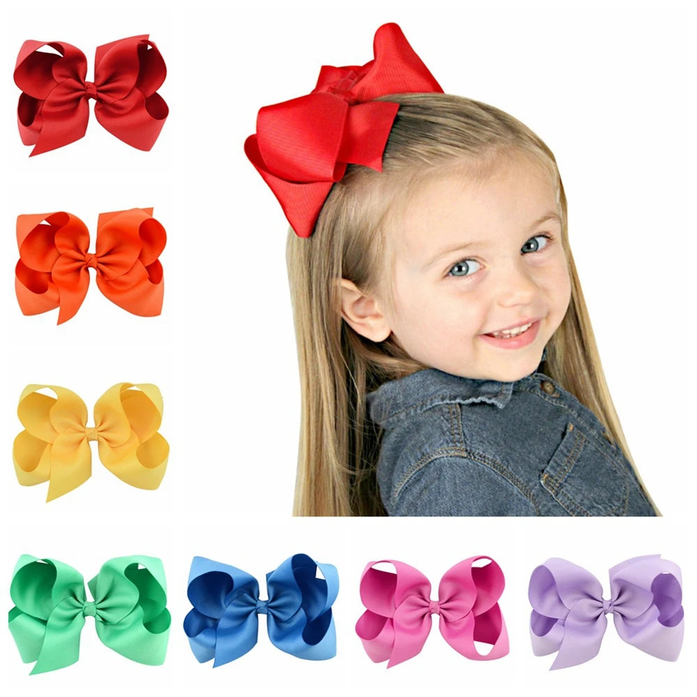 Hairbow set of 10 6" clips (set colours)