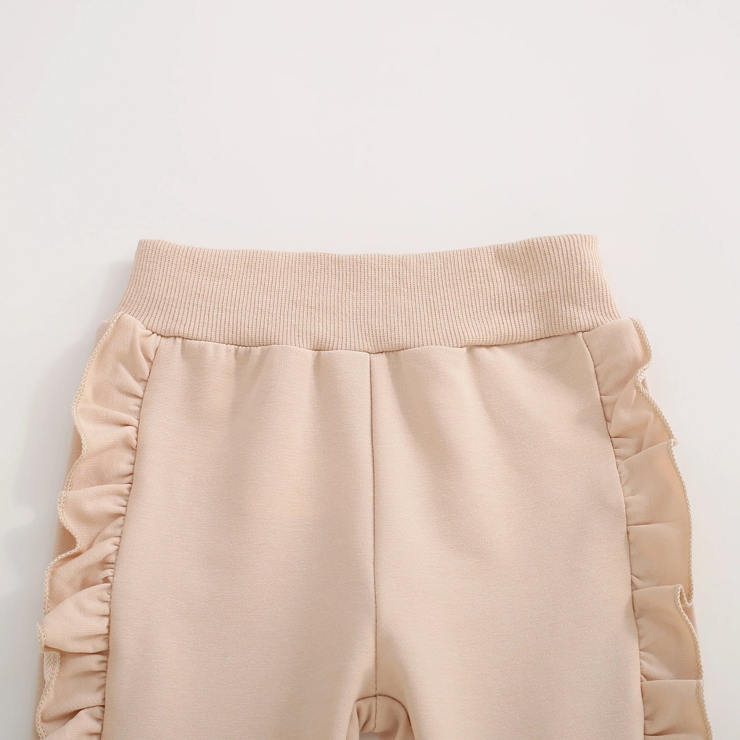 Baby Girl Beige Frill Lounge Set