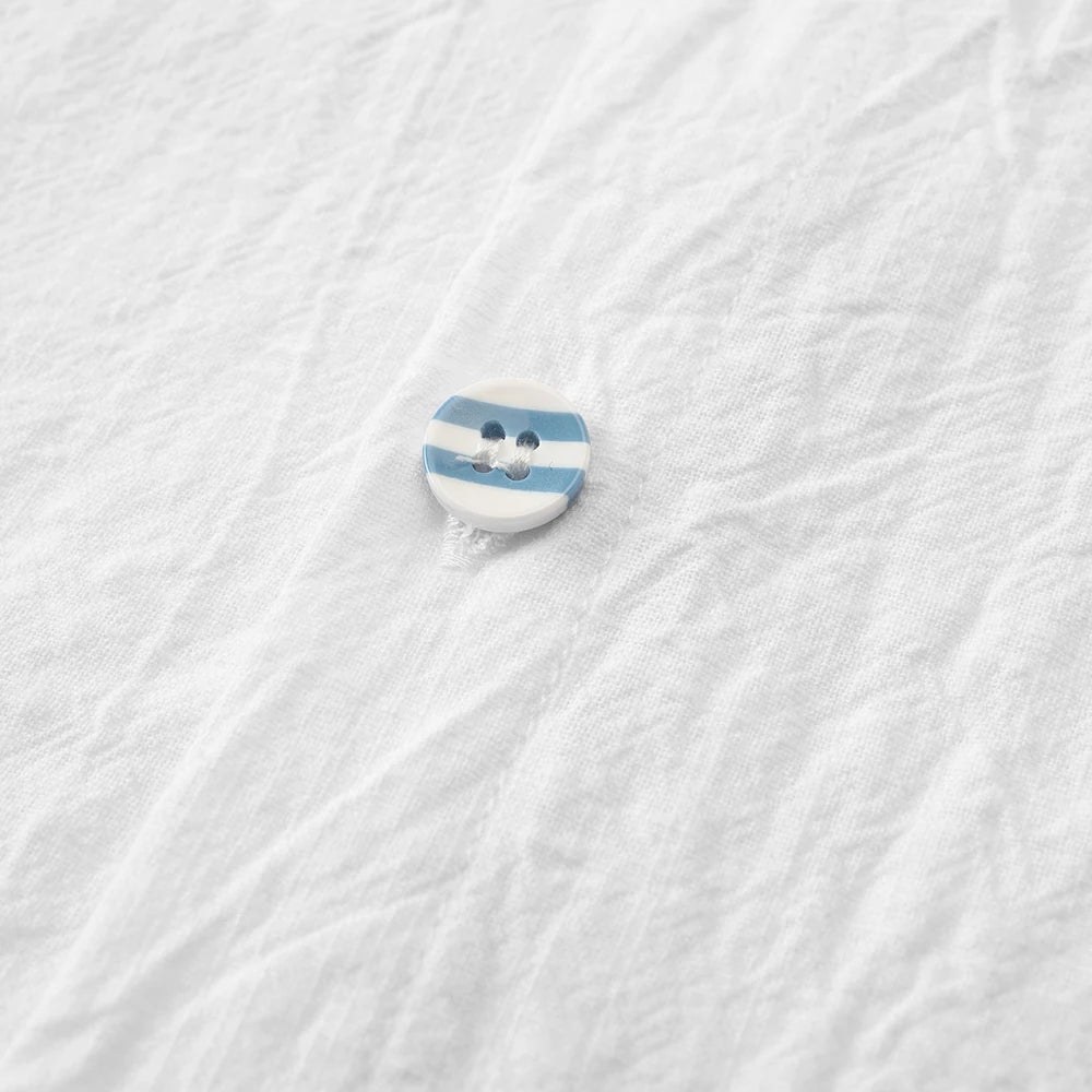 Boys Blue Smocked Collar Set *Online Product