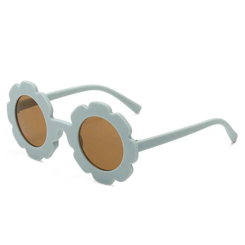 Pastel Daisy Flower Round Sunglasses – Choice of Colors