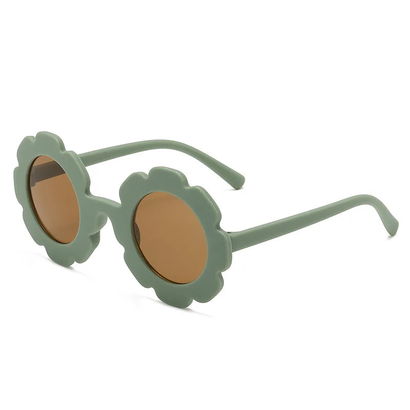 Pastel Daisy Flower Round Sunglasses – Choice of Colors