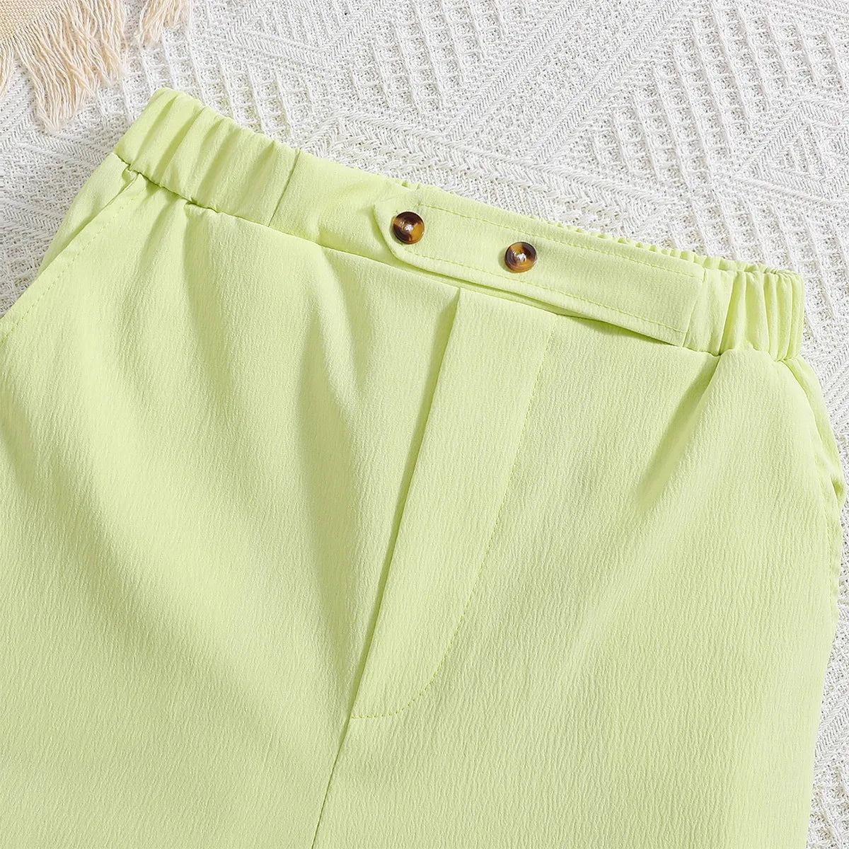 Girls Teen Lime Tailor Vest & Pants