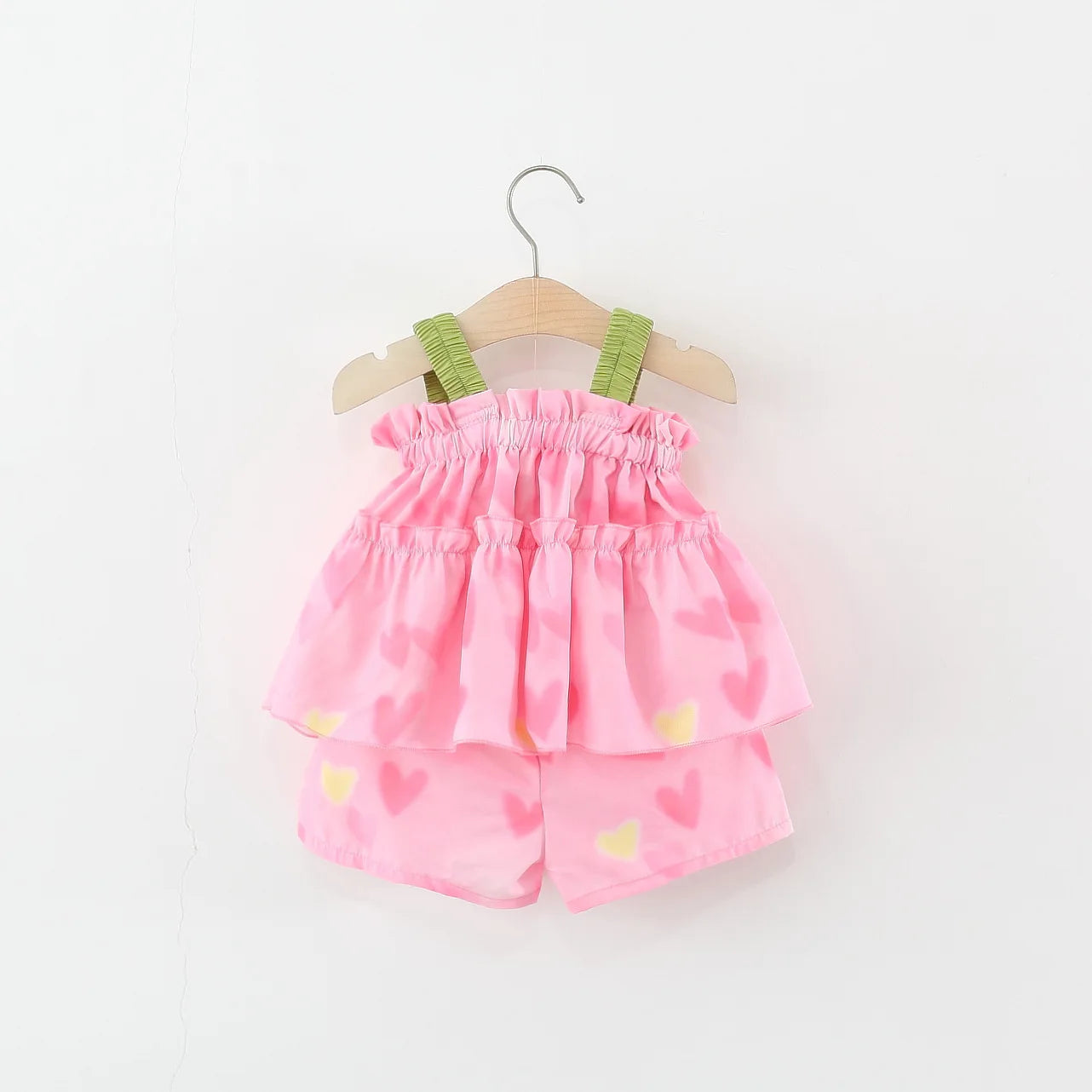 Blush Heart Ruffle Set – Baby & Toddler Girls (12–36 Months) *Online Product