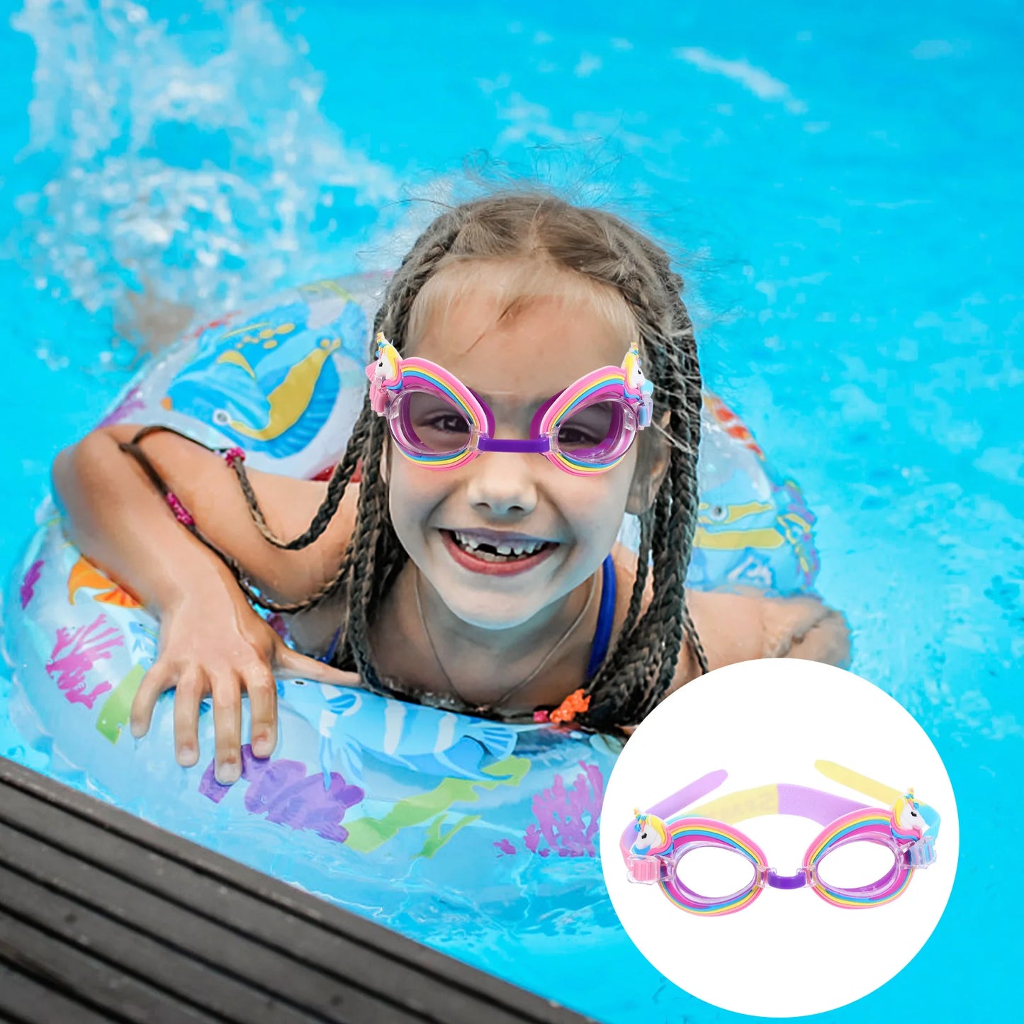 Pastel Unicorn Swimming Goggles