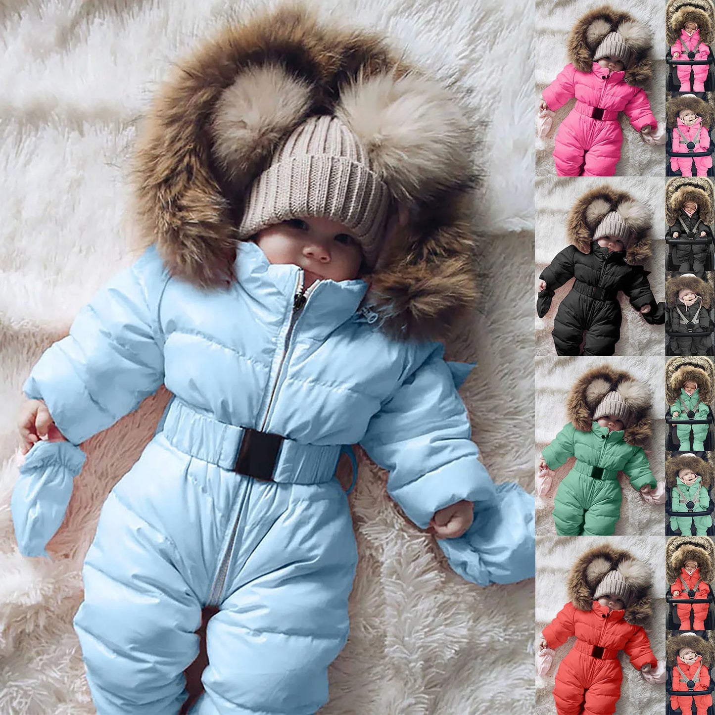 Baby Snow Suit Sky Blue