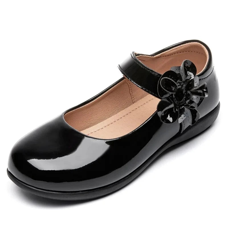 Girls Black Patent Leather Molly School Shoe – Dolly Day Dreams ...