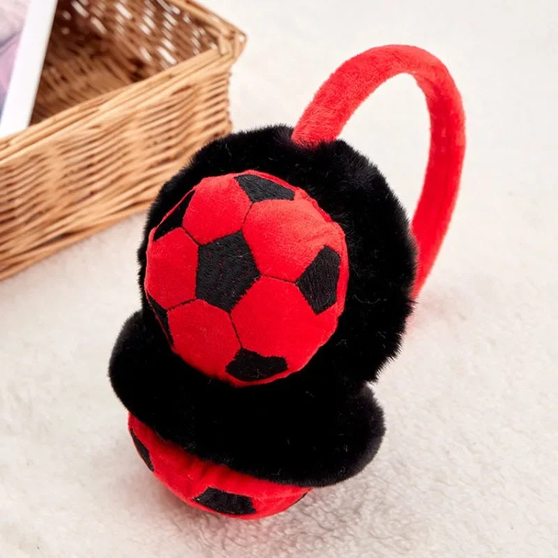 Boys Football Earmuffs Red