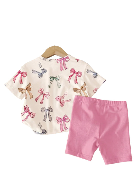 Girls Retro Floral Summer Short Set *Online Product