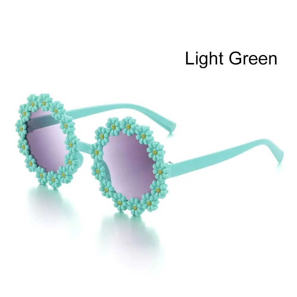 Daisy Flower Round Sunglasses – Choice of Colors