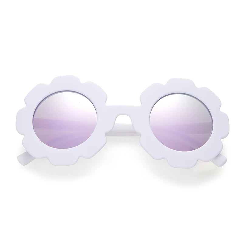 Pastel Daisy Flower Round Sunglasses – Choice of Colors