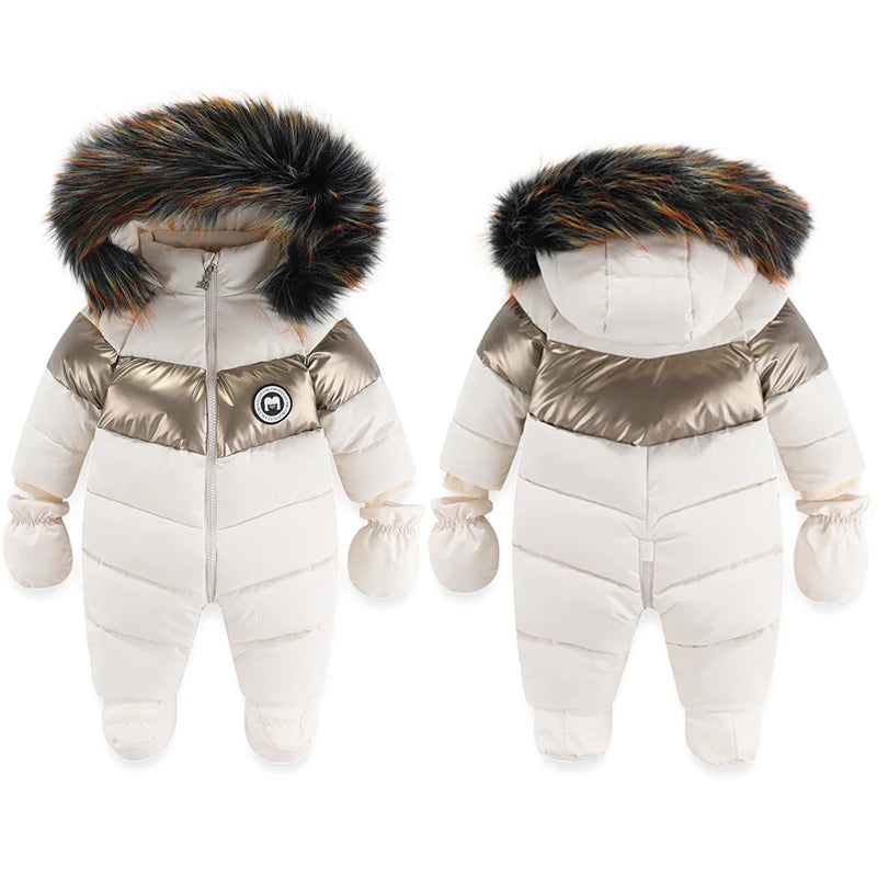 Boys Snowsuit Ivory