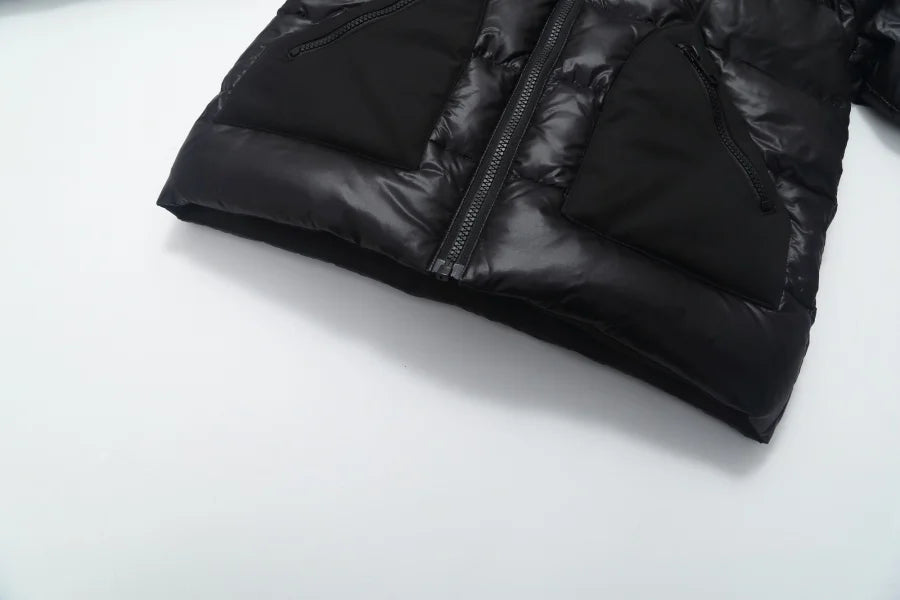 Boys Black Hooded Puffer Jacket *Online Product