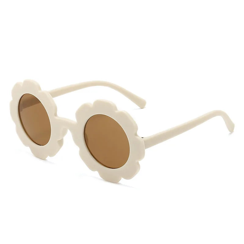 Pastel Daisy Flower Round Sunglasses – Choice of Colors