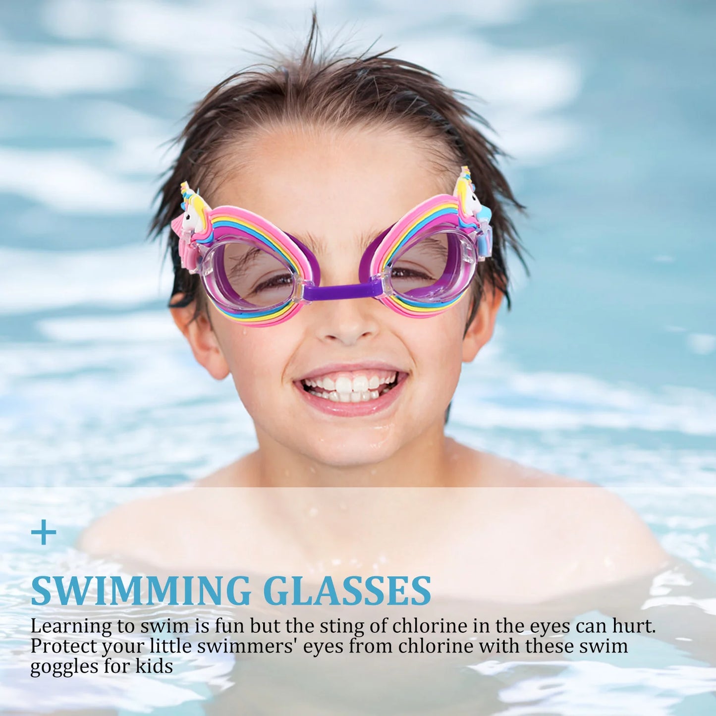 Pastel Unicorn Swimming Goggles