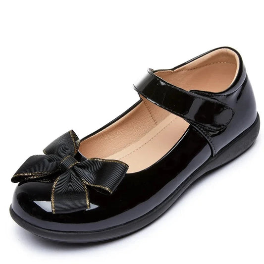 Girls Black Patent Leather Suzie School Shoe