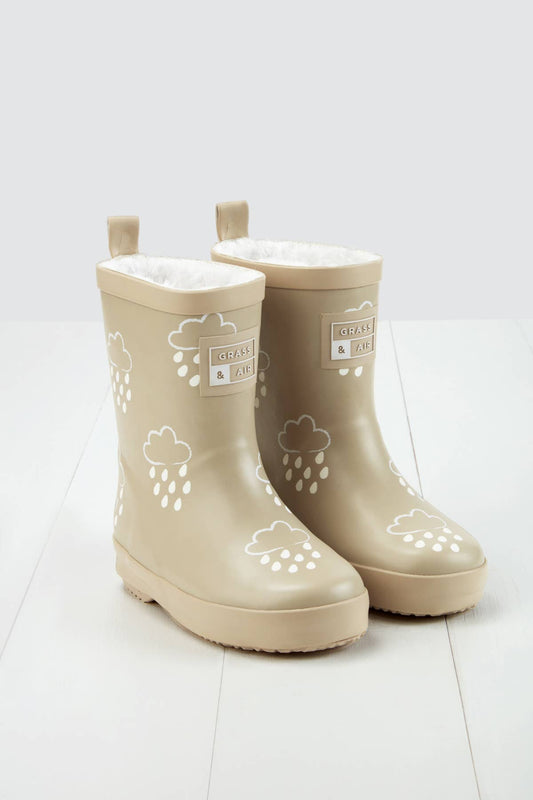 Stone Colour-Changing Kids Winter Wellies