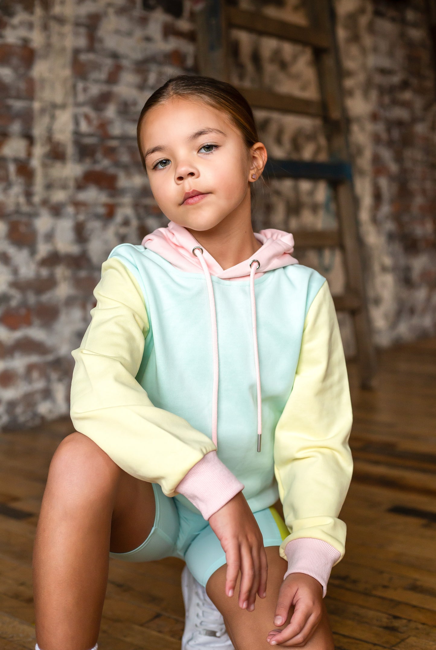 D by Dolly Aqua Long Hoodie