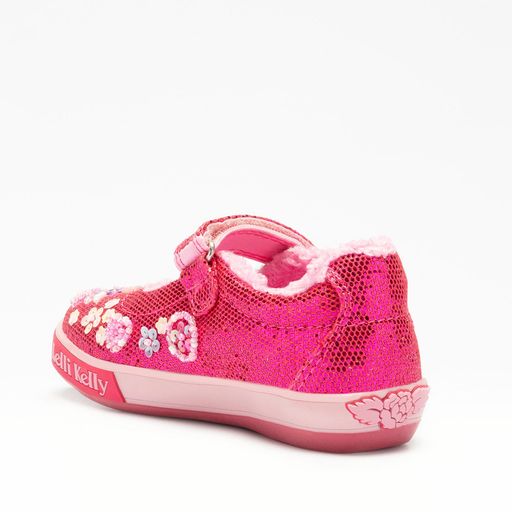 Lelli Kelly Daphe Pink Dolly Beaded Canvas shoe