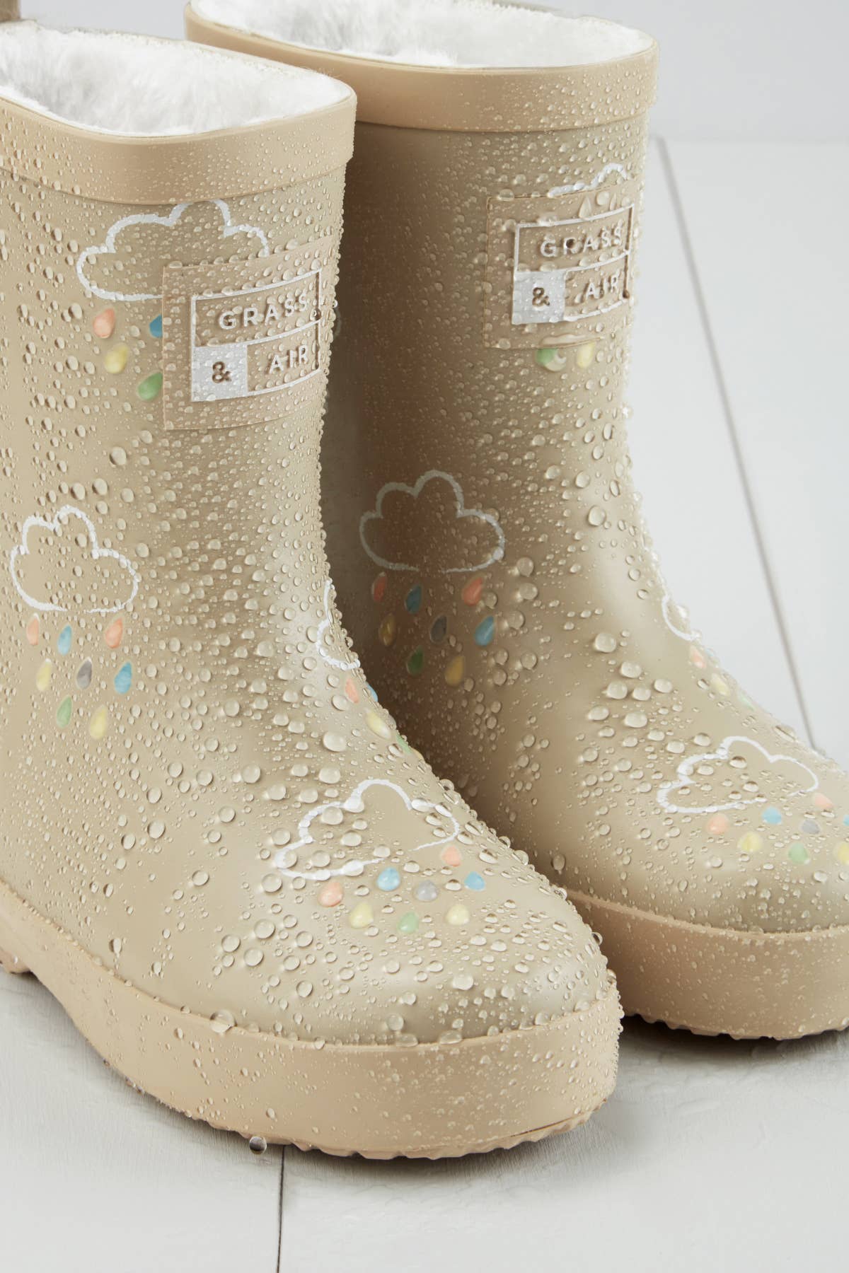 Stone Colour-Changing Kids Winter Wellies