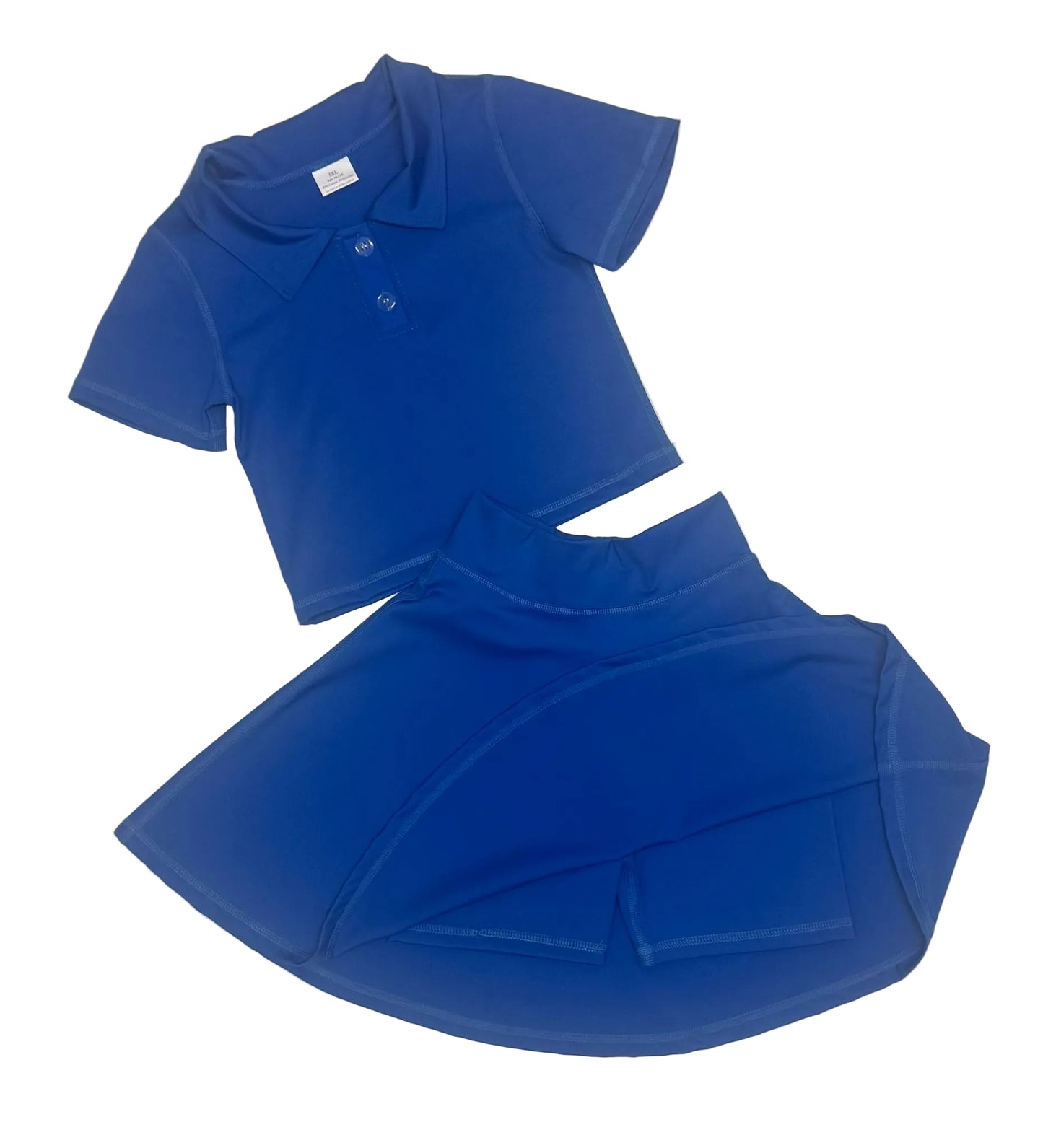 Core Gymwear Royle Blue Skort & Polo Set