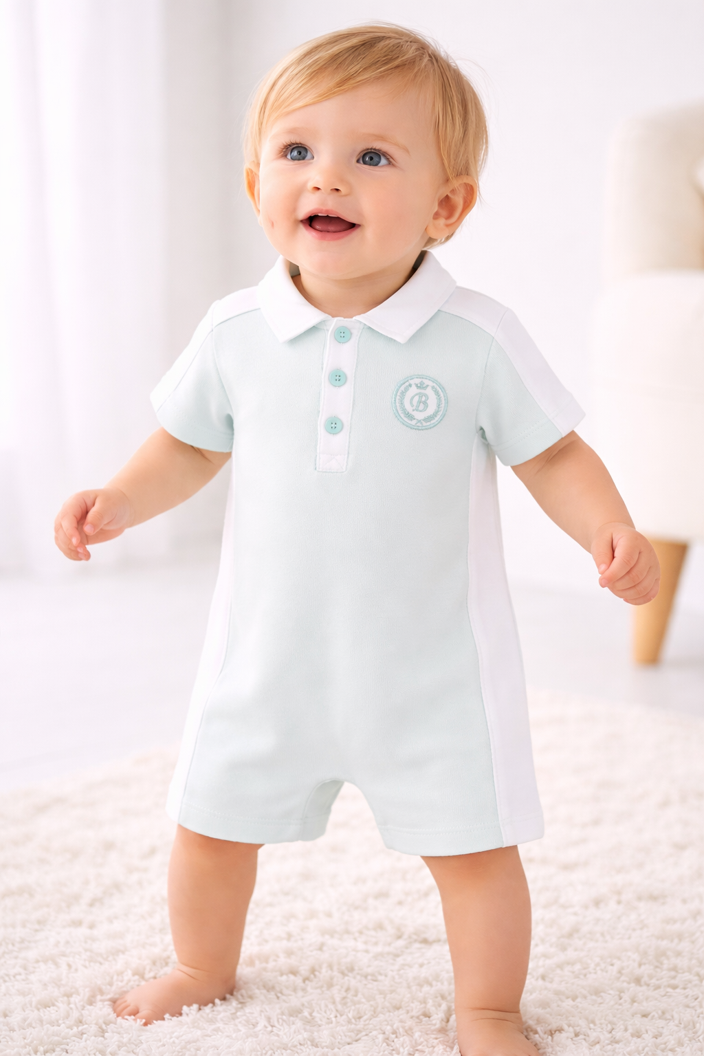 Blues Baby Boys Lyon Mint Shortie