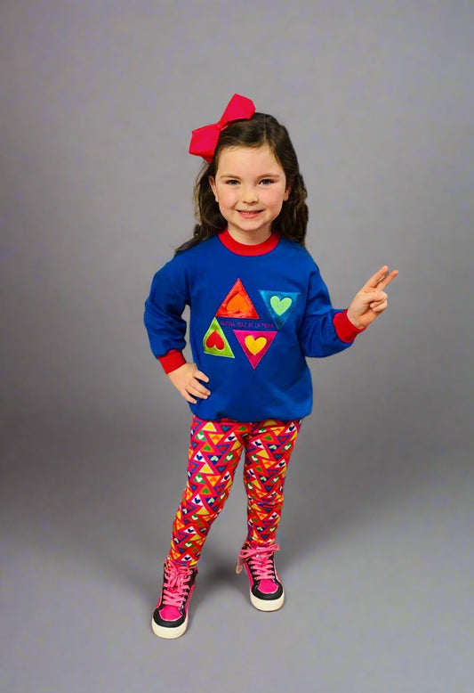 Agatha Ruiz de la Prada Zig Zag Sweatshirt & Leggings Set