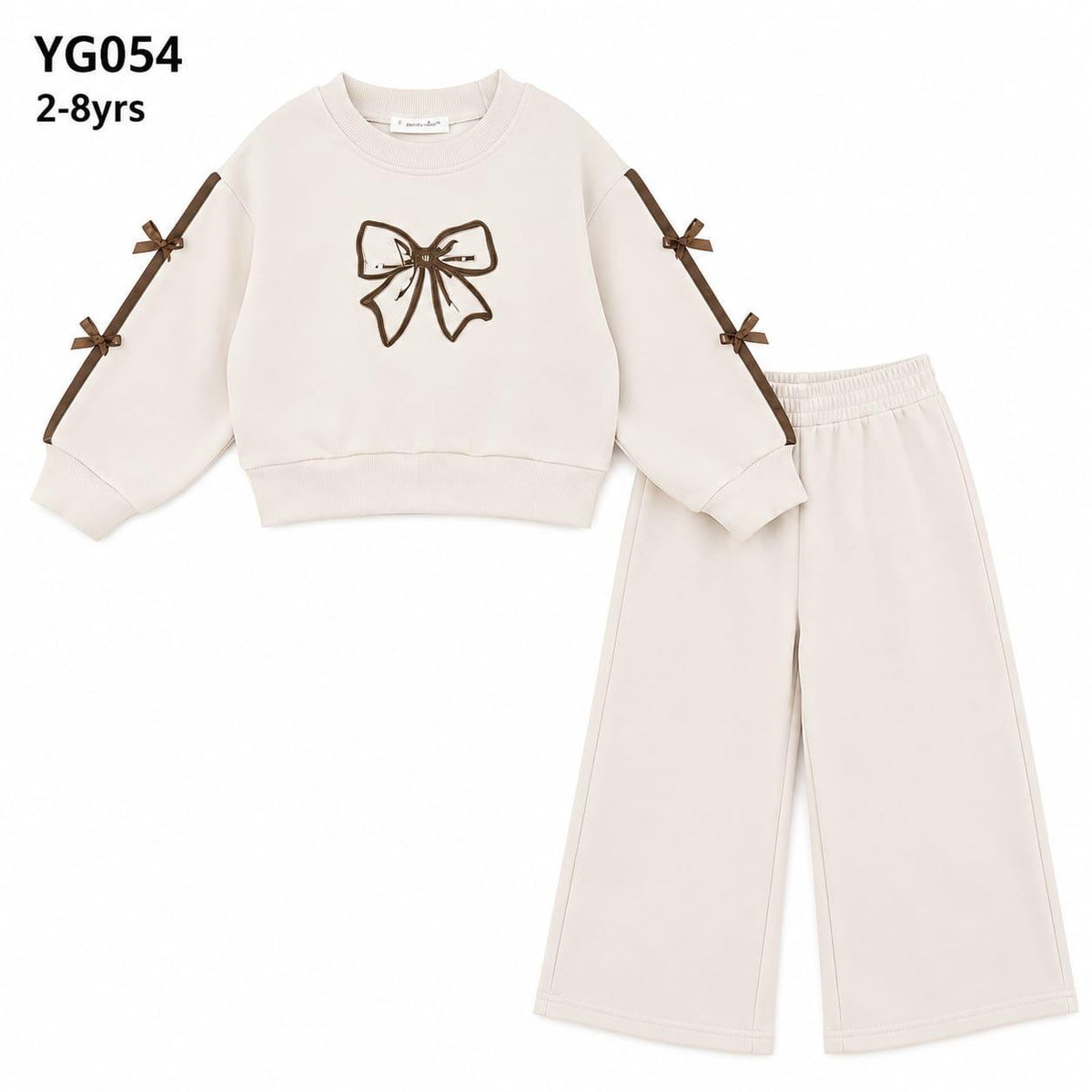Giorgio Bambino Cream Bow Jogging Set