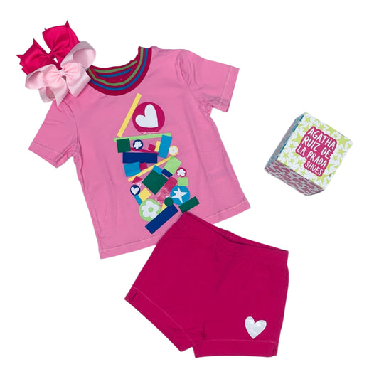 Agatha Ruiz de la Prada Malibu Fushia Shorts Set