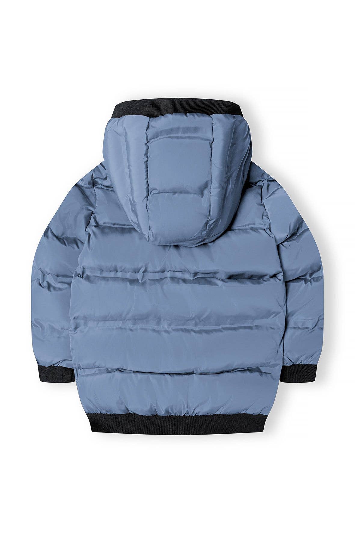 Padded Jacket With Hood And Two Way Zip Sky Blue *In store now*