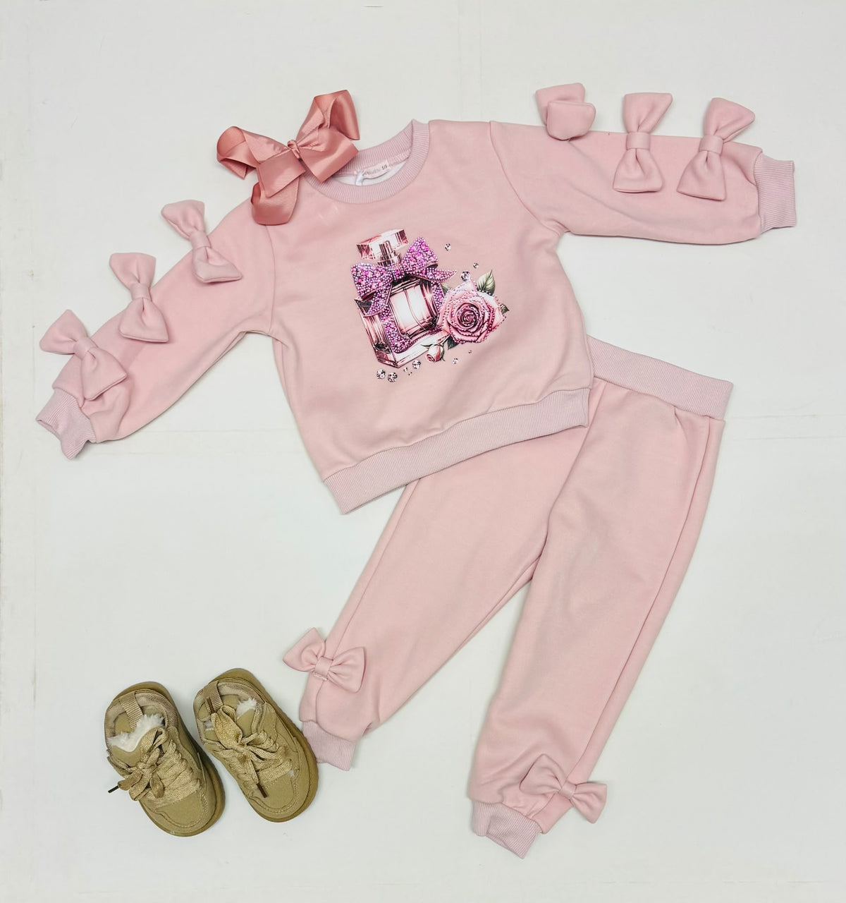 Giorgio Bambino Pink Perfume Jogging Set