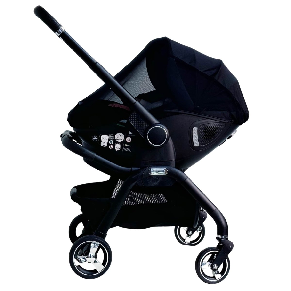 Qubi car seat mosquito net, black mesh canopy for stroller seat